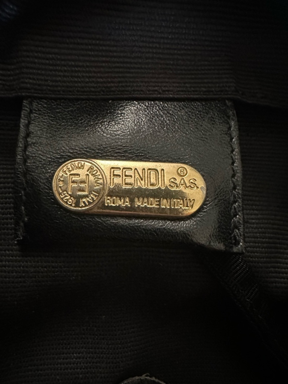 Fendi Vintage Nylon Drawstring Backpack; GUC - Picture 8 of 16